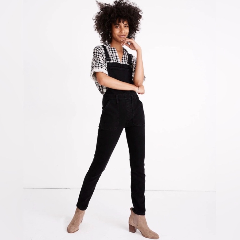 Madewell Skinny Overalls in Lunar Wash